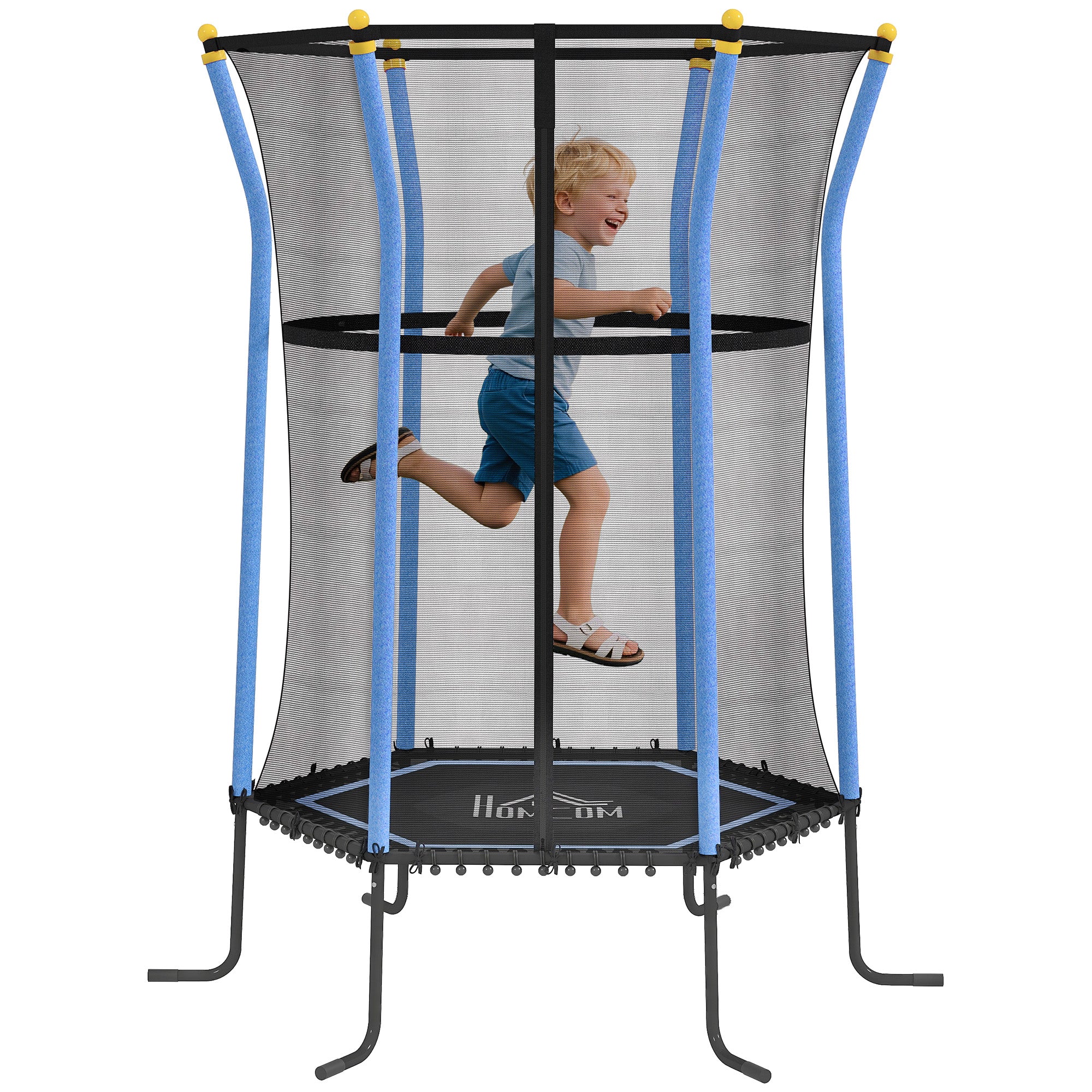 Trampolim Infantil Ø163,5x190 cm Azul