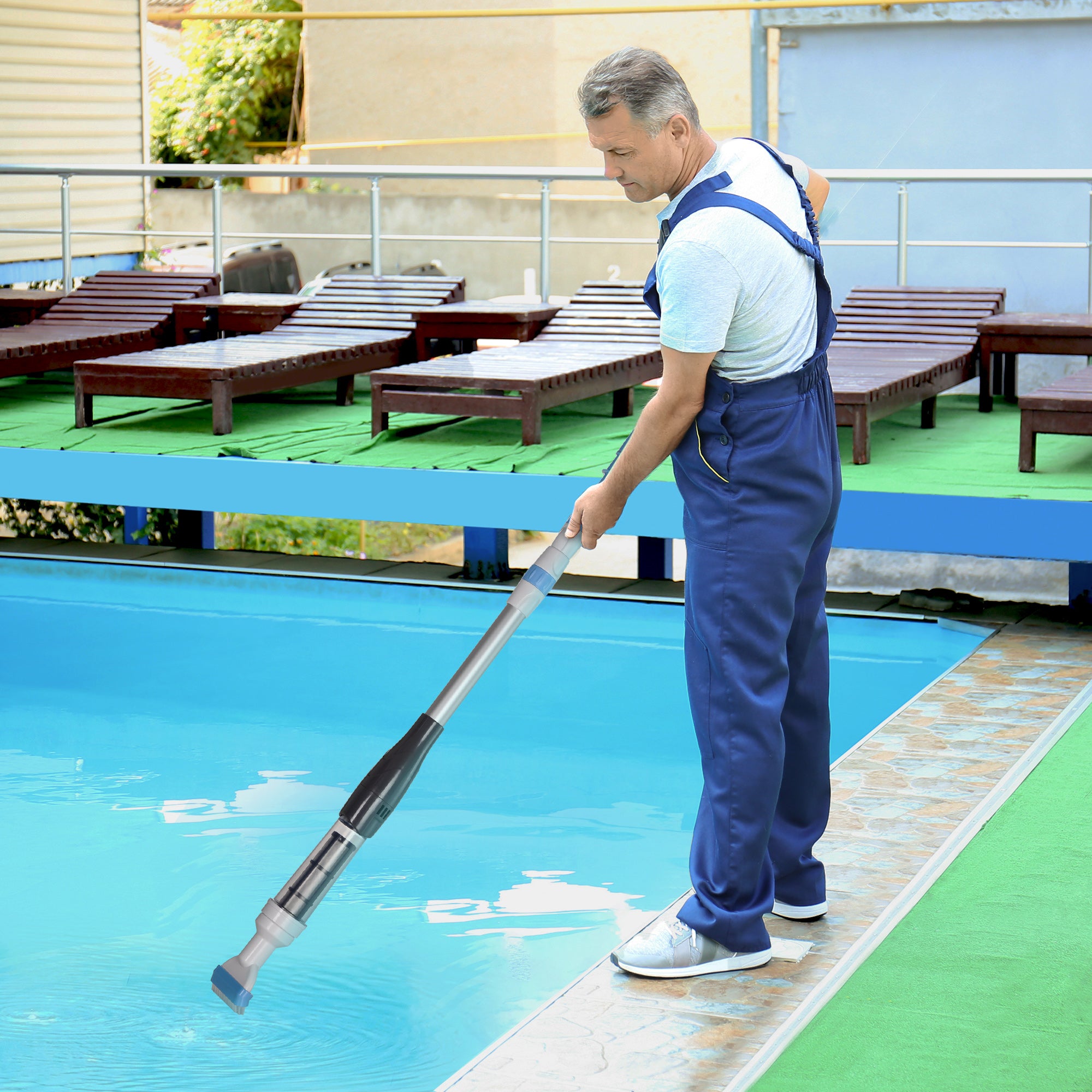 Aspirador de Piscina Manual Multicor Ø6x162 cm